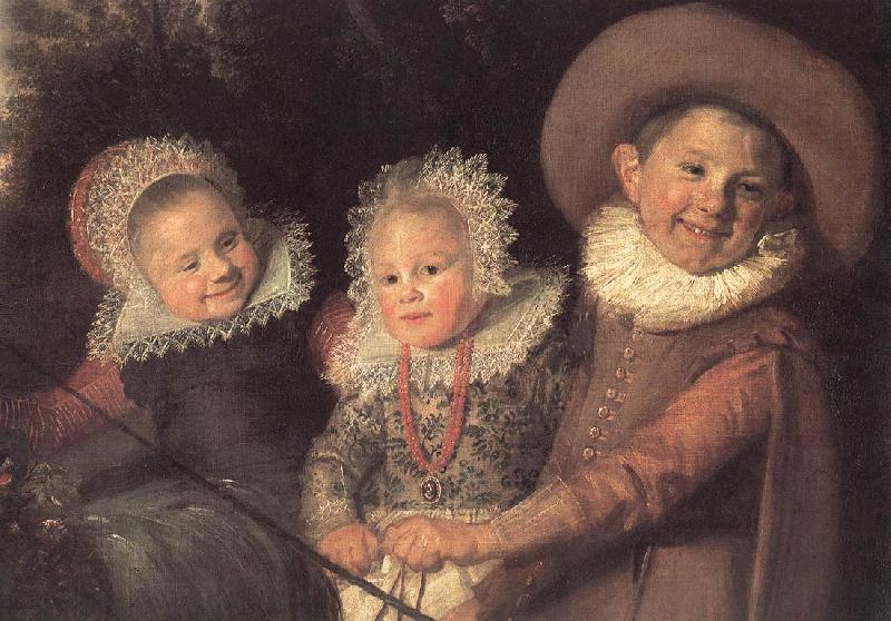 HALS, Frans Three Children with a Goat Cart (detail) China oil painting art